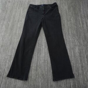 Talbots Simply Flattering Collection Women Jeans Black Barely Boot 14 34x29.5